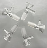 14MM Male Joint Clear Handle Bowl